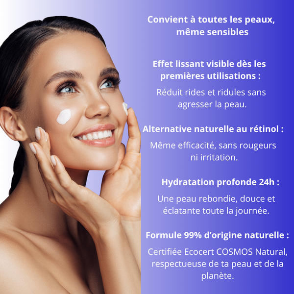 Crème Hydratante alternative au Rétinol